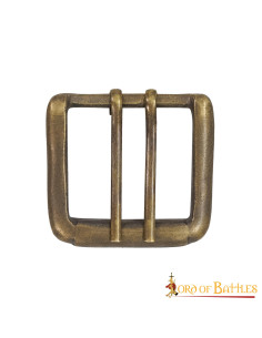 Lot de 3 boucles de ceinture vintage à double aiguille 2