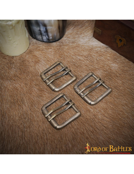 Lot de 3 boucles de ceinture vintage...