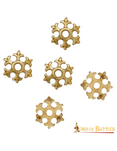 Set 5 fleurs médiévales pour ceintures et vêtements 2