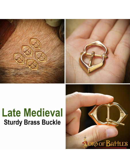 Lot de 5 boucles en laiton pour...