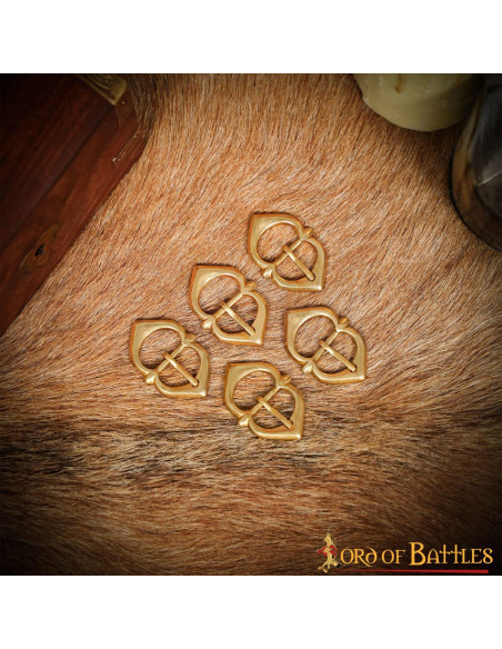 Lot de 5 boucles en laiton pour...