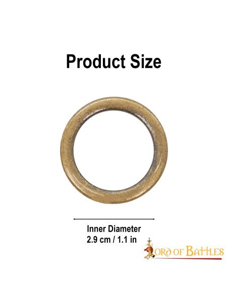 Ensemble de 5 anneaux en laiton...