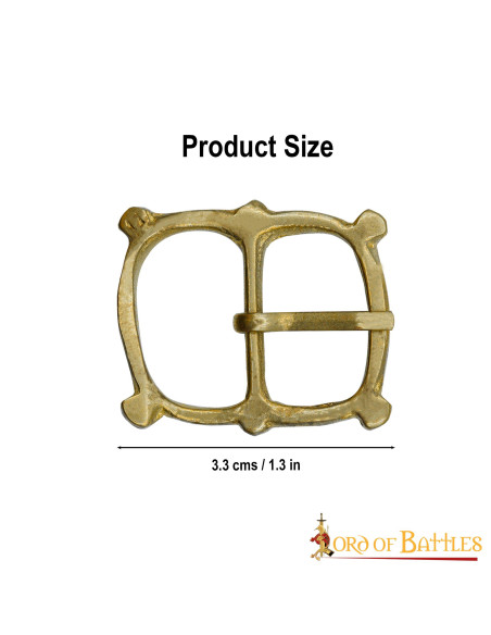 Lot de 5 boucles médiévales en laiton...