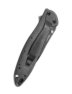 Couteau de poche Kershaw Leek, noir délavé 2