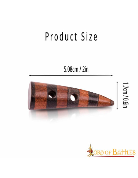 Lot de 5 fermoirs en corne décorés...