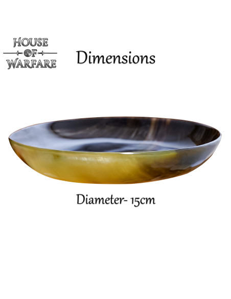 Assiette médiévale en corne de corne...