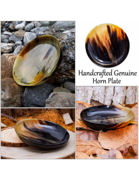 Assiette médiévale en corne de corne...