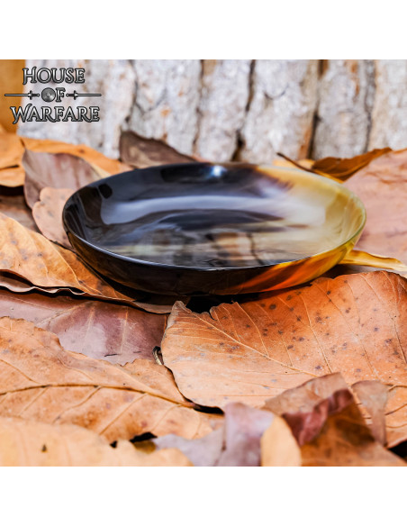 Assiette médiévale en corne de corne...