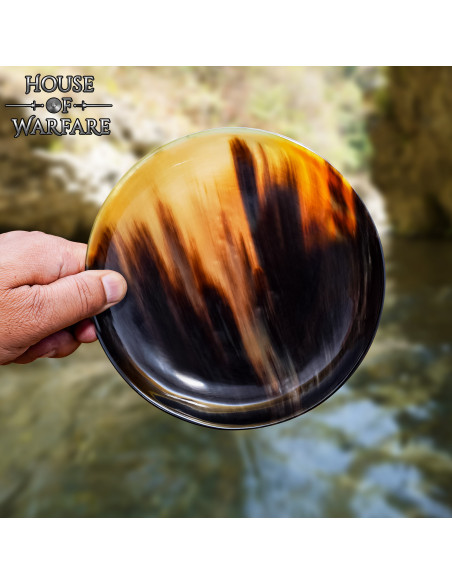 Assiette médiévale en corne de corne...