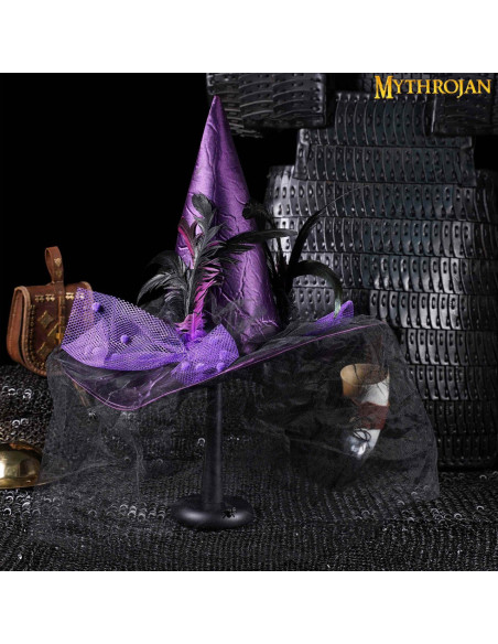 Présentoir pour casques en bois noir