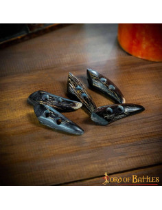 Lot de 5 fermoirs corne 2 trous pour vêtements ou sacs