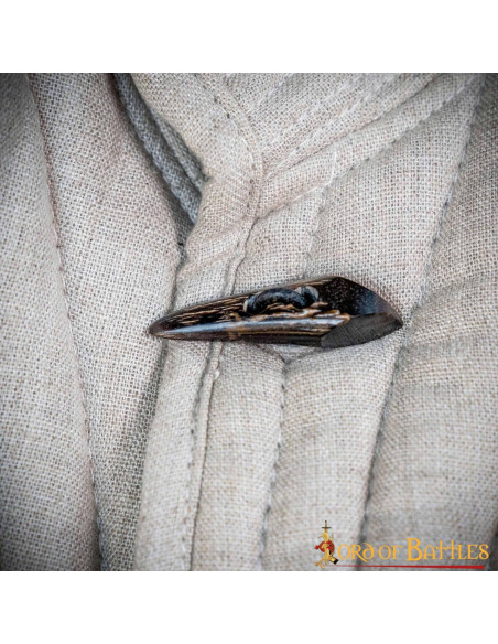 Lot de 5 fermoirs corne 2 trous pour...