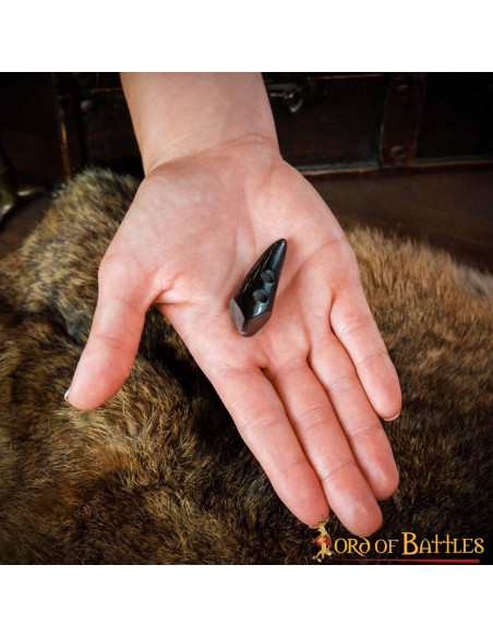 Lot de 5 fermoirs corne 2 trous pour...