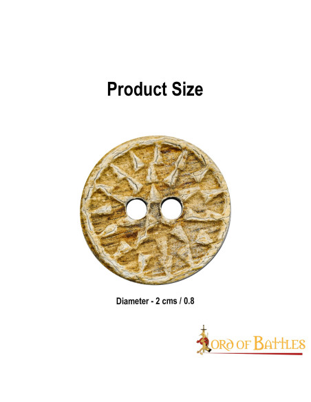 Ensemble 5 boutons médiévaux décorés...