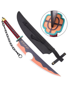 Épée jumelle en bambou Tengen Uzui de Kimetsu no Yaiba...