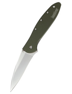 Couteau de poche Kershaw Leek, vert olive