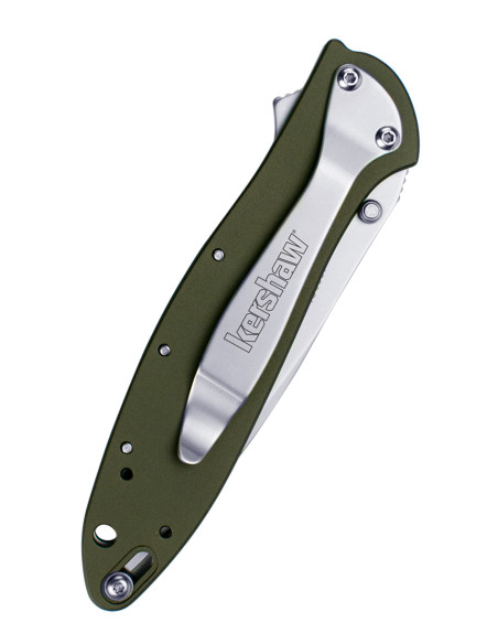 Couteau de poche Kershaw Leek, vert...