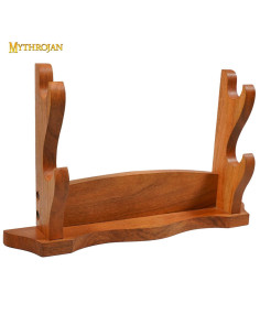 Support de bureau en bois pour 2 armes