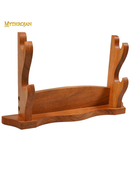 Support de bureau en bois pour 2 armes