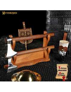 Support de bureau en bois pour 2 armes 2