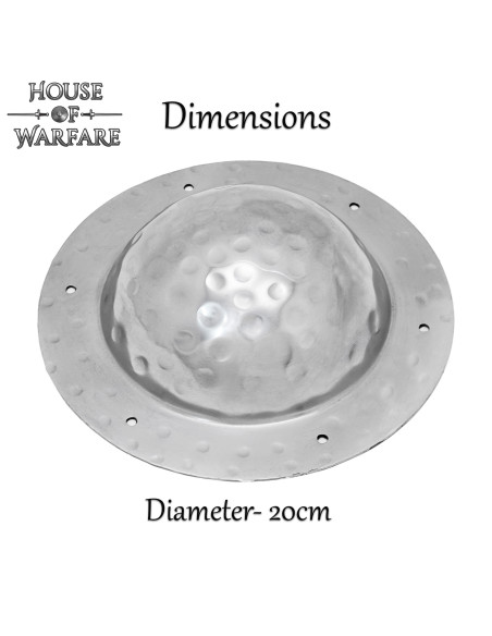 Umbo en argent pour boucliers viking...