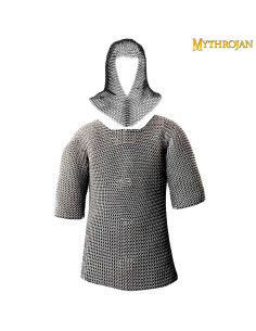 Cotte de mailles avec bourreau finition zinc poli (taille M)