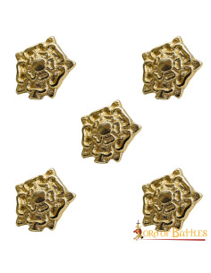 Lot de 5 roses tudor médiévales pour ceinture