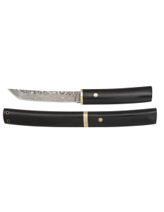 Couteau en acier Damas, 73 couches (21,70 cm.)