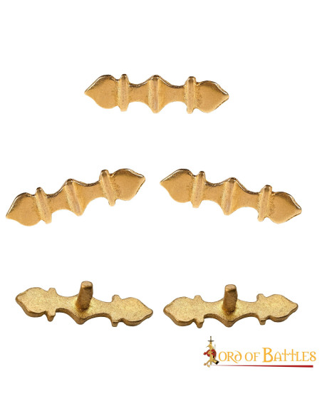 Ensemble de 5 ornements en laiton...