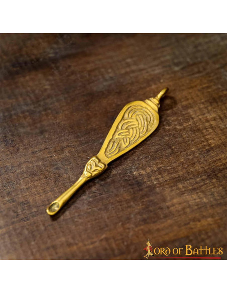 Lot de 2 cure-oreilles viking en laiton