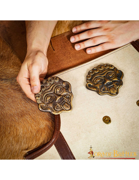 Décoration Méduse grecque en laiton...