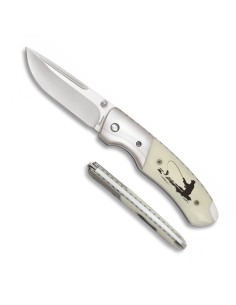 Couteau de pêcheur Deluxe, manche ABS décoré