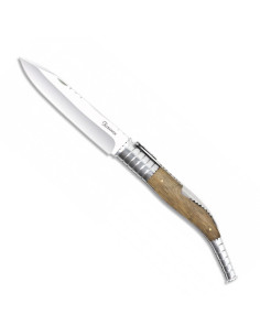 Couteau de poche classique en bois de zèbre (36,8 cm.)