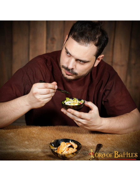 Set 2 bols vikings médiévaux à manger