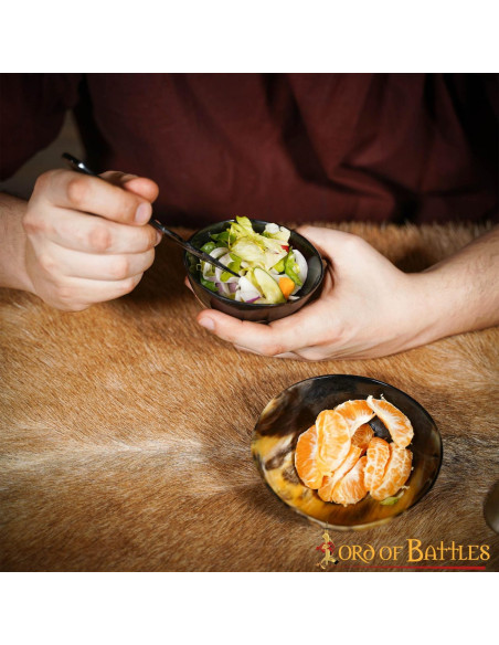 Set 2 bols vikings médiévaux à manger