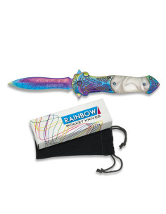 Couteau de marque Rainbow décoré et FOS (21,4 cm.)