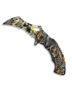 Couteau modèle FOS Skull impression 3D (20 cm.)