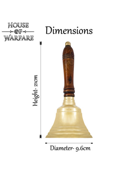 Cloche de crieur public en laiton et...