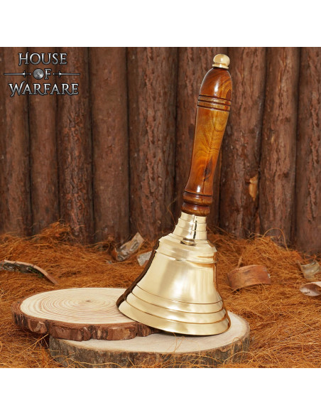 Cloche de crieur public en laiton et...