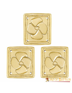 Set 3 ornements floraux médiévaux pour vos ceintures 2