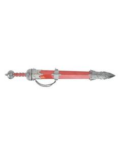 Épée de glaive romaine décorative avec fourreau rouge (80...
