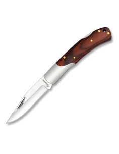 Canif à manche en bois d'endurance rouge (17,9 cm.)