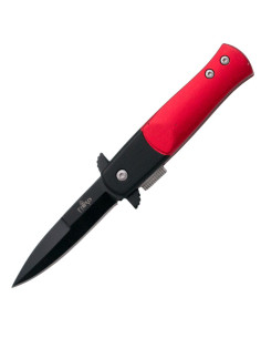 Troisième couteau rouge avec système assisté (13,5 cm.)