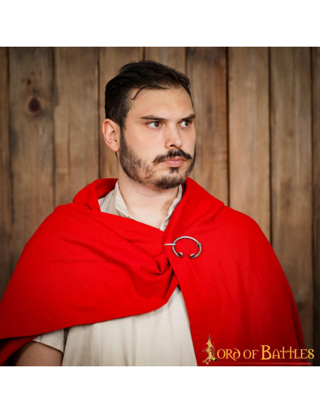 Fibule Viking nickelée pour vêtement