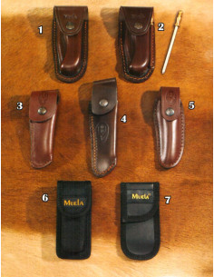 Couvre-couteaux Muela en cuir de vachette et nylon