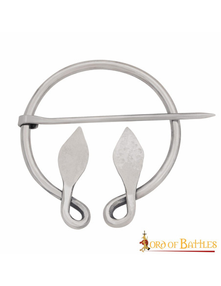 Broche feuille celtique en acier...