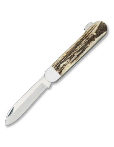 Couteau à manche en bois de cerf de marque Albainox (18,5 cm.)