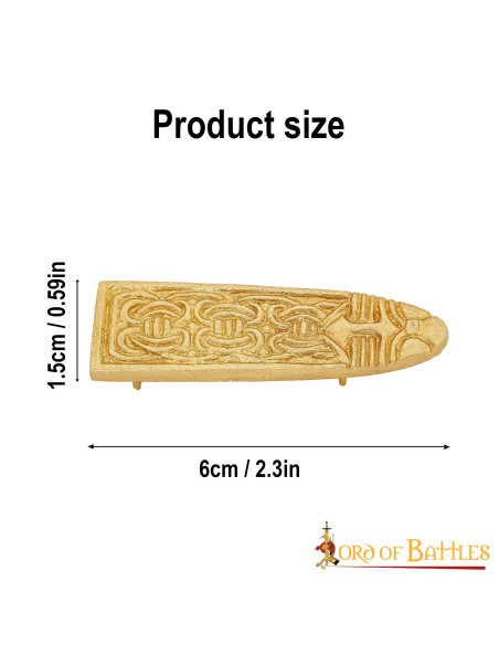 Pointe de ceinture médiévale étroite...