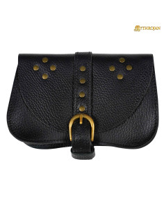Sac médiéval noir, type sac banane, pour les récréatifs...