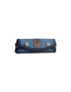 Étui horizontal en denim pour couteaux de poche Muela (13...
